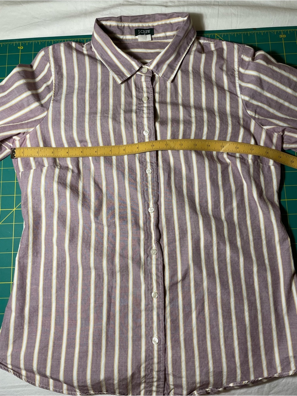 J. Crew Lavender Stripe Button-Down Shirt